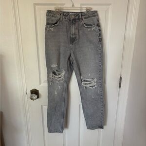 Zara Distressed High waisted jeans